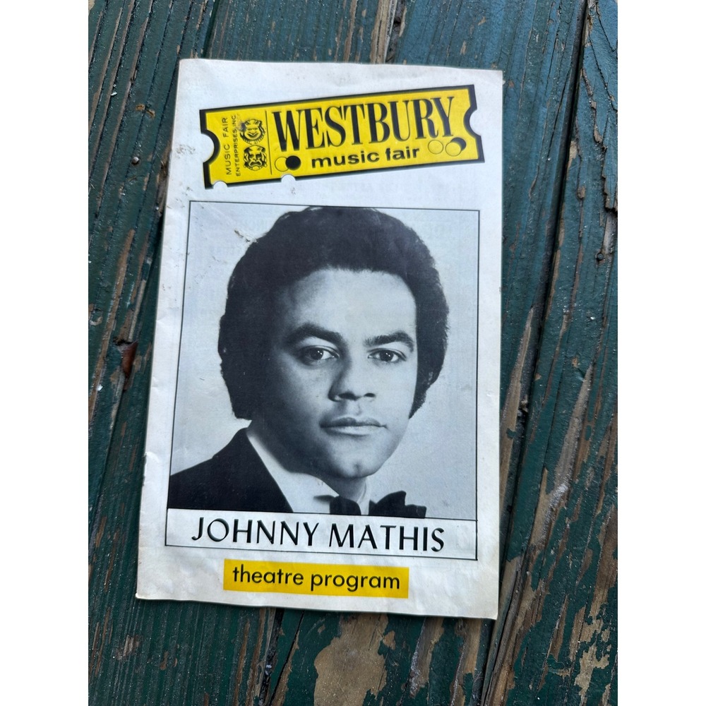 Vintage Johnny Mathis Westbury Music Fair Theatre Program Souvenir Booklet